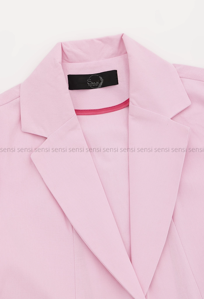 کراپ کت لینن رنگی کد1005298